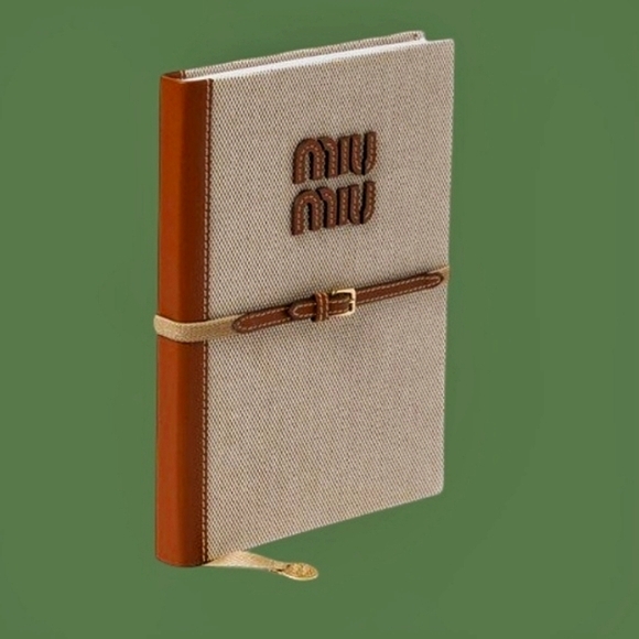 Miu Miu Parfums Novelty Diary Journal GWP Canvas & Faux Leather - Picture 1 of 5